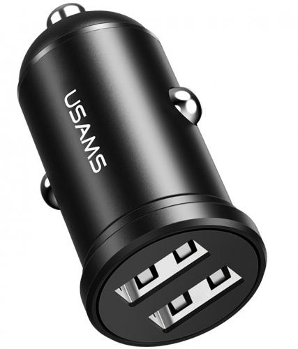 ΦΟΡΤΙΣΤΗΣ ΑΥΤΟΚΙΝΗΤΟΥ USAMS C20 2X USB 2.4A BLACK