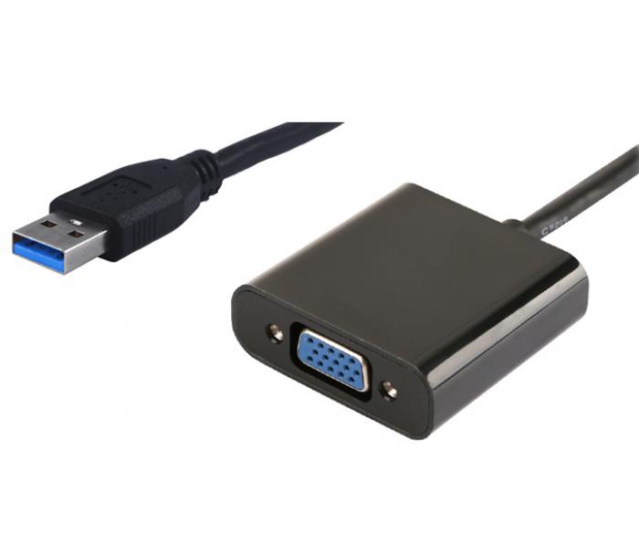 ΑΝΤΑΠΤΟΡΑΣ POWERTECH USB 3.0 ΣΕ VGA PTH-021 FULL HD BLACK