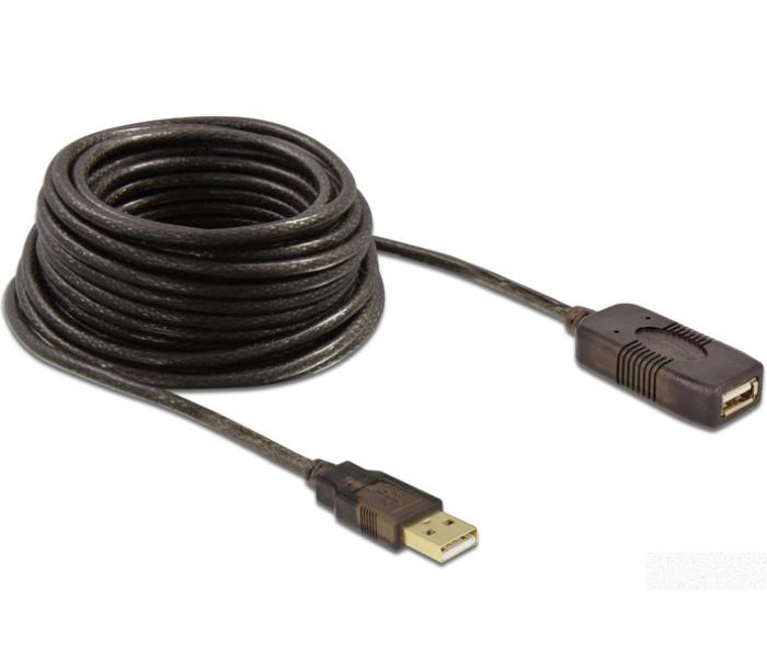 ΚΑΛΩΔΙΟ ΠΡΟΕΚΤΑΣΗΣ USB DELOCK 82308 5M BLACK