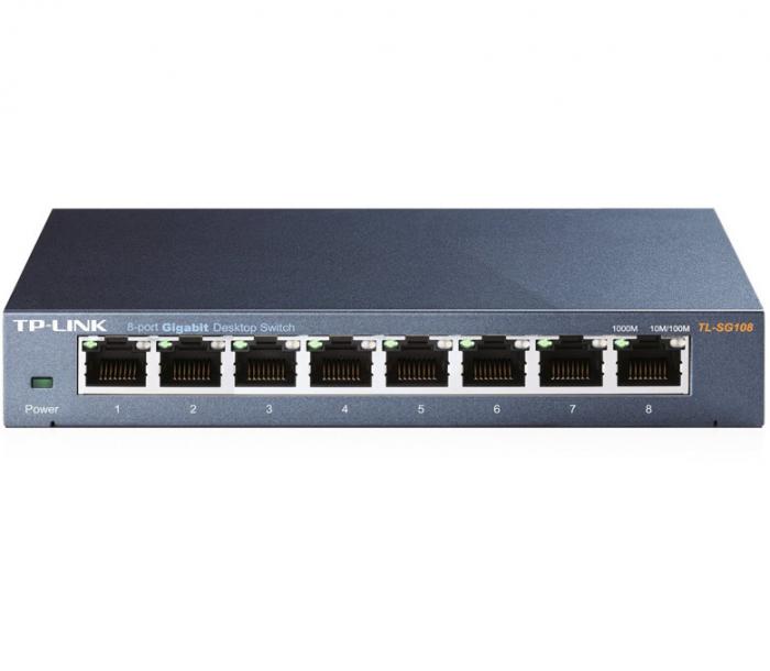 SWITCH TP-LINK TL-SG108 8 PORT 10/100/1000MBPS VER. 4.0