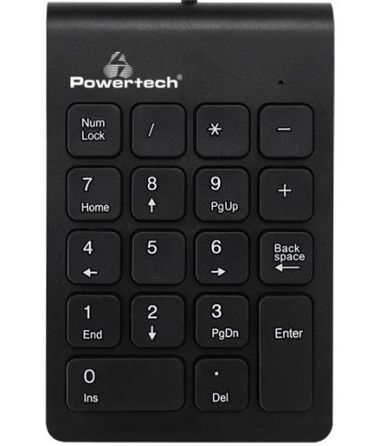 ΠΛΗΚΤΡΟΛΟΓΙΟ ΑΡΙΘΜΗΤΙΚΟ POWERTECH PT-938 BLACK