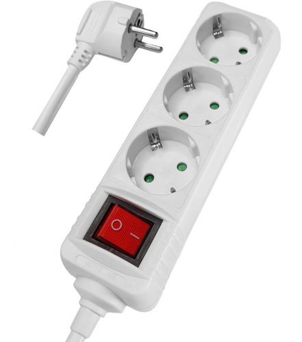 ΠΟΛΥΠΡΙΖΟ POWERTECH PT-873 3x SCHUKO 16A 1.5M WHITE