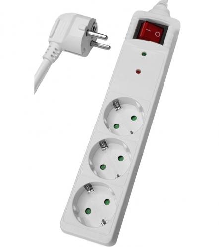 ΠΟΛΥΠΡΙΖΟ POWERTECH PT-879 3 x SCHUKO 16A 1.5M WHITE