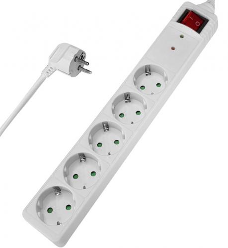 ΠΟΛΥΠΡΙΖΟ POWERTECH PT-880 5 x SCHUKO 16A 1.5M WHITE