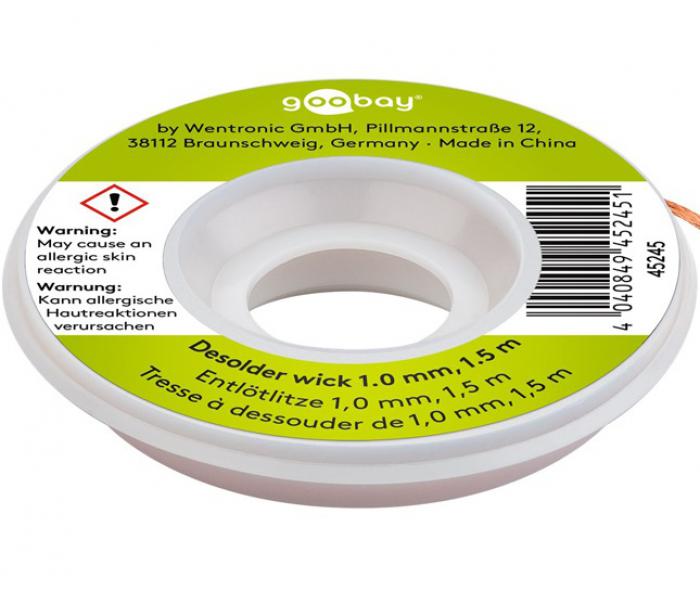 ΣΥΡΜΑ ΑΠΟΚΟΛΛΗΣΗΣ GOOBAY 45246 2.0MM 1.5M