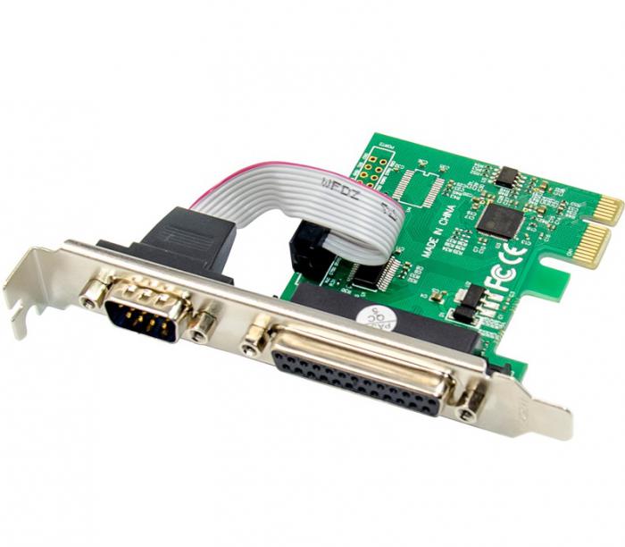 ΚΑΡΤΑ ΕΠΕΚΤΑΣΗΣ POWERTECH PCIe ΣΕ SERIAL - PARALLEL ST329