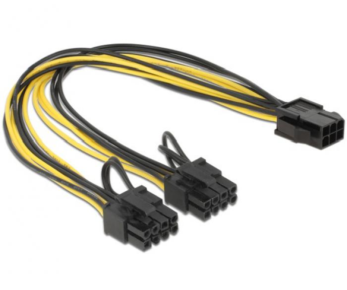 ΚΑΛΩΔΙΟ ΓΙΑ MB POWERTECH PCIe 6 PIN 2 x 8PIN CAB-W044