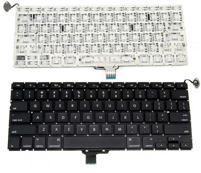 ΠΛΗΚΤΡΟΛΟΓΙΟ ΓΙΑ LAPTOP APPLE MACBOOK PRO A1278 US HORIZONTAL ENTER BLACK