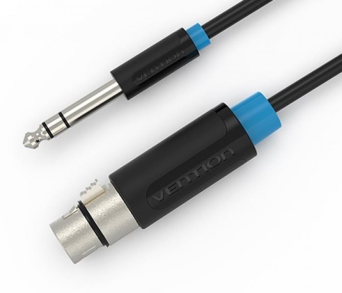 ΚΑΛΩΔΙΟ VENTION XLR ΘΗΛ. ΣΕ 6.3ΜΜ ΑΡΣ. 10M BBEBL BLACK