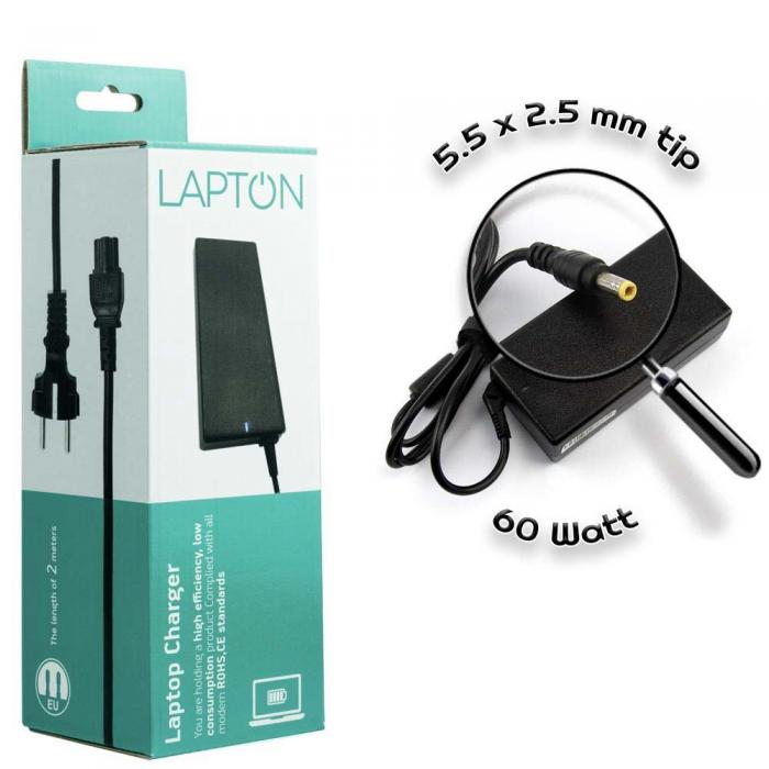 ΤΡΟΦΟΔΟΤΙΚΟ LAPTON 12V 5A 5.5 x 2.5 60W AC24