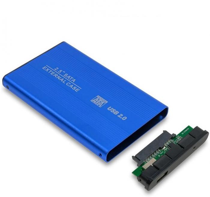 ΘΗΚΗ ΜΕΤΑΤΡΟΠΗΣ ΣΚΛΗΡΟΥ ΔΙΣΚΟΥ SATA 2.5'' USB 2.0 BLUE 1218.001