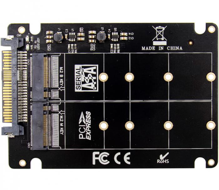 ΚΑΡΤΑ ΕΠΕΚΤΑΣΗΣ U.2 2.5'' ΣΕ M.2 POWERTECH ST526