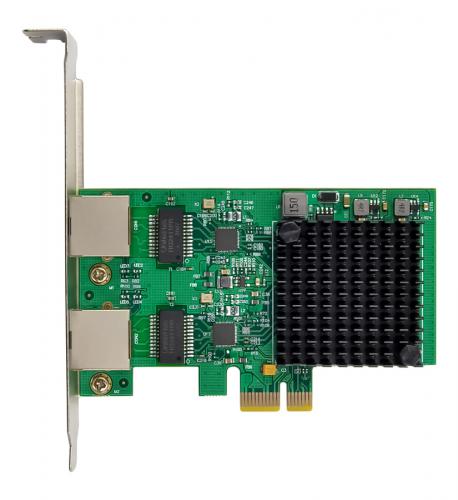 LAN CARD POWERTECH PCIe ΣΕ 2x RJ45 ST7275
