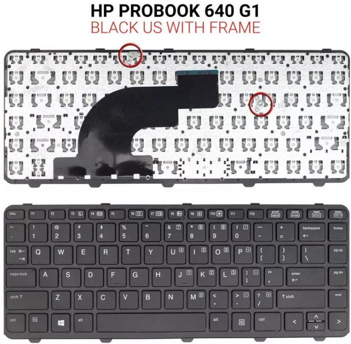 ΠΛΗΚΤΡΟΛΟΓΙΟ ΓΙΑ LAPTOP HP PROBOOK 640 G1 645 G1 US BLACK