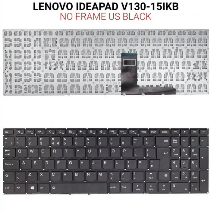 ΠΛΗΚΤΡΟΛΟΓΙΟ ΓΙΑ LAPTOP LENOVO IDEAPAD V130-15IKB V330-15IGM WITHOUT FRAME US BLACK