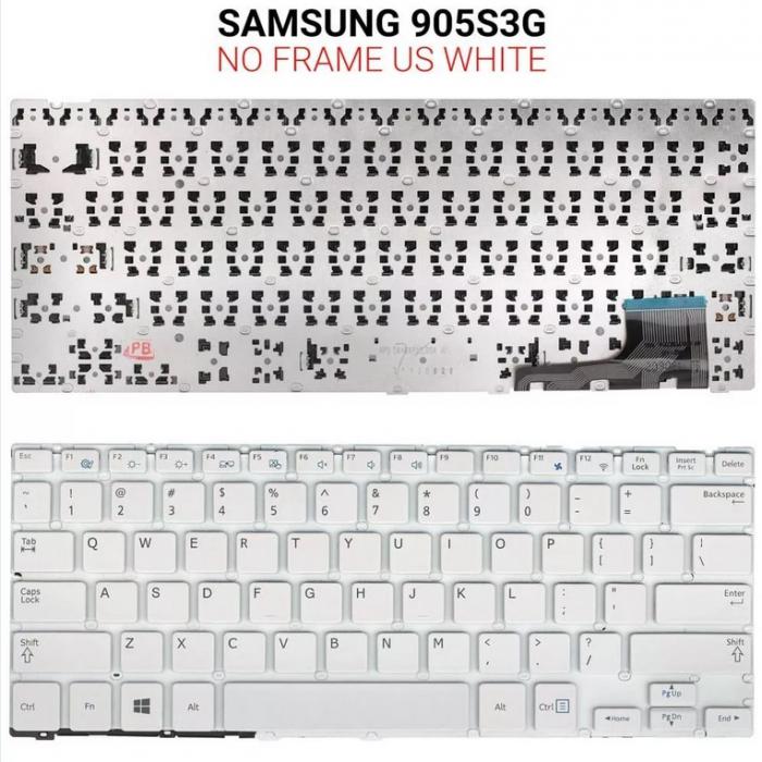 ΠΛΗΚΤΡΟΛΟΓΙΟ ΓΙΑ LAPTOP SAMSUNG NP905S3G NP915S3G 905S3G-K04 US WITHOUT FRAME US WHITE