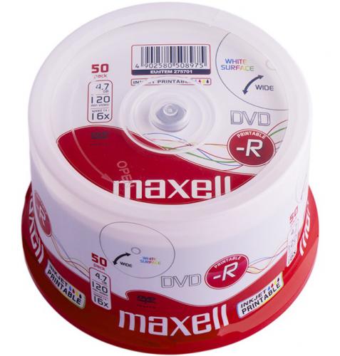 DVD-R MAXELL 275701 4.7GB 16X CAKE 50T