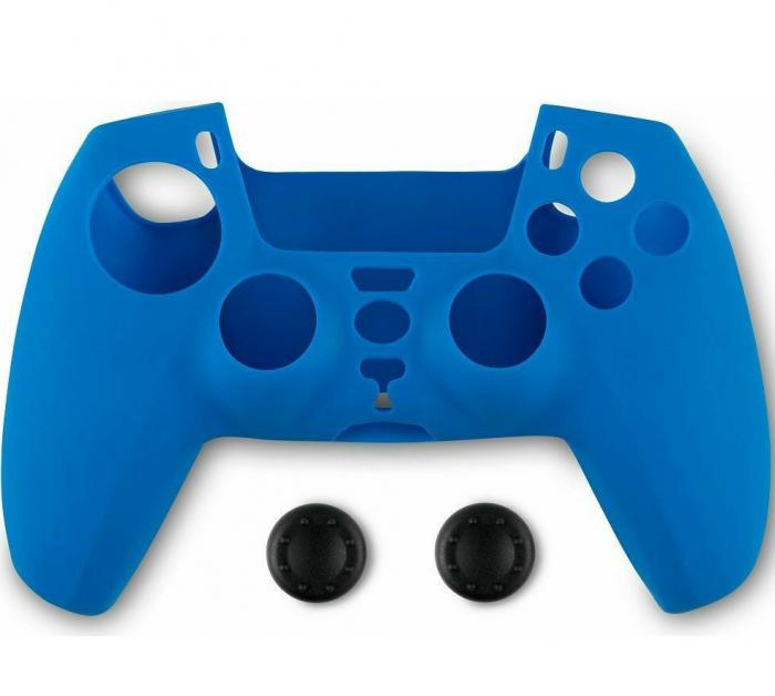 SPARTAN GEAR CONTROLLER SILICON SKIN COVER AND THUMB GRIPS PS5 BLUE