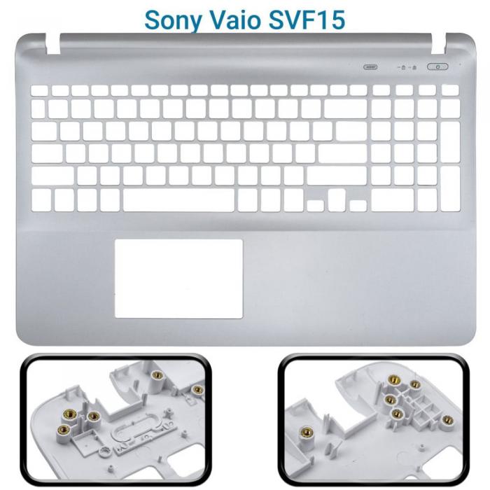 COVER C ΓΙΑ LAPTOP SONY VAIO SVF15 WITHOUT K/B - TOUCH OEM WHITE