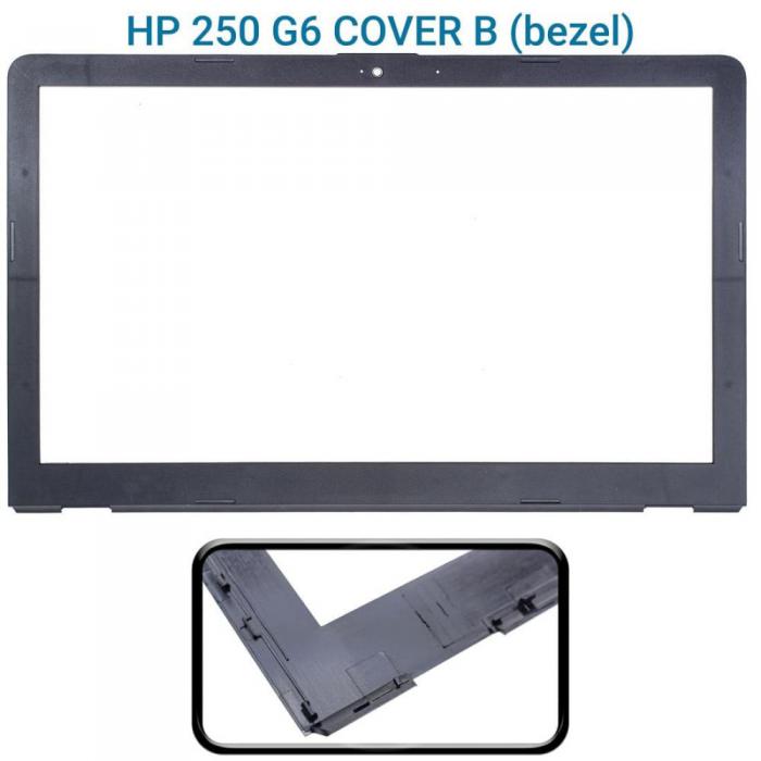COVER B ΓΙΑ LAPTOP HP 250 G6 OEM BLACK