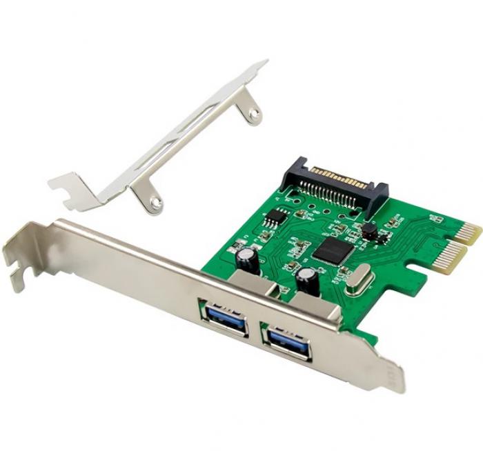 ΚΑΡΤΑ ΕΠΕΚΤΑΣΗΣ POWERTECH PCIe ΣΕ 2 x USB 3.0 ST624