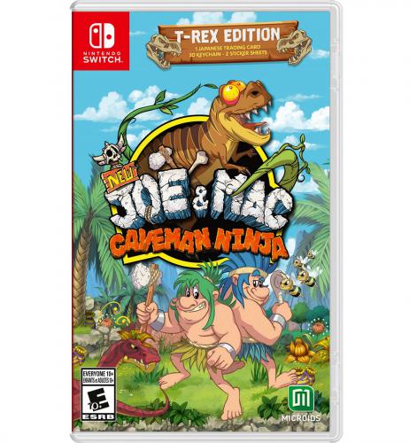 NEW JOE AND MAC - CAVEMAN NINJA T- REX EDITION SWITCH