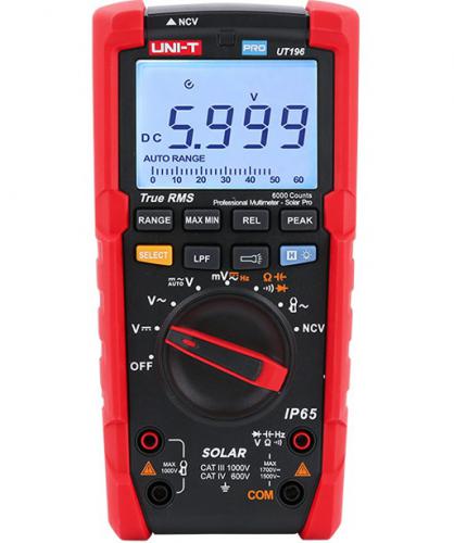 ΨΗΦΙΑΚΟ ΠΟΛΥΜΕΤΡΟ UNI-T SOLAR PRO UT196