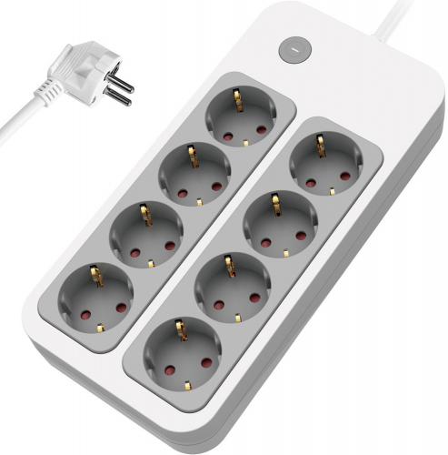 ΠΟΛΥΠΡΙΖΟ POWERTECH PT-1534 8 SCHUKO 16A 1.5M WHITE
