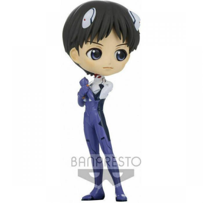 ΦΙΓΟΥΡΑ BANPRESTO Q POSKET: EVANGELION NEW THEATRICAL EDITION - SHINJI IKARI PLUGSUIT STYLE VER.B 14CM 18354