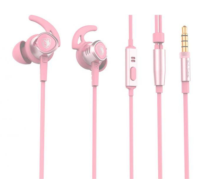 ΑΚΟΥΣΤΙΚΑ ΜΕ ΜΙΚΡΟΦΩΝΟ GAMING SADES WINGS 20 PINK
