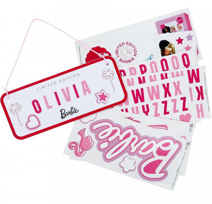 ΤΑΜΠΕΛΑ PALADONE BARBIE - CUSTOMISABLE ROOM SIGN SET PP11568BR