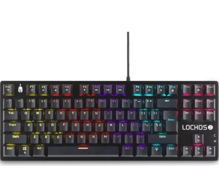 ΠΛΗΚΤΡΟΛΟΓΙΟ GAMING SPARTAN GEAR LOCHOS 2 RGB US BLACK