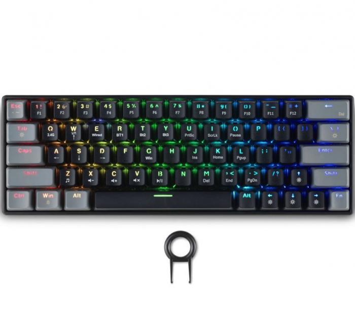 ΠΛΗΚΤΡΟΛΟΓΙΟ GAMING SPARTAN GEAR PEGASUS 2 RGB BLACK GREY