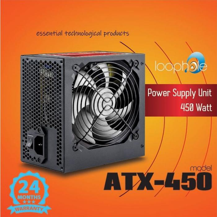 ΤΡΟΦΟΔΟΤΙΚΟ LOOPHOLE ATX-450 450 WATT WHITE