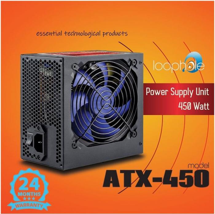 ΤΡΟΦΟΔΟΤΙΚΟ LOOPHOLE ATX-450 450 WATT BLUE