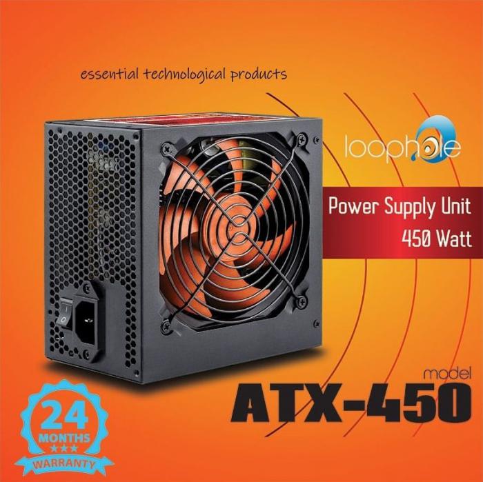 ΤΡΟΦΟΔΟΤΙΚΟ LOOPHOLE ATX-450 450 WATT ORANGE