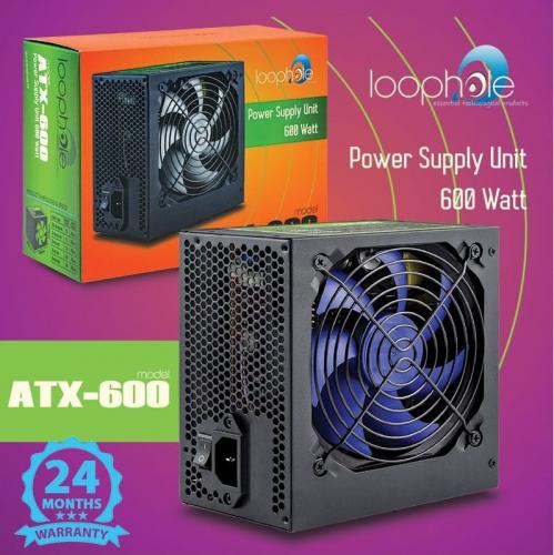 ΤΡΟΦΟΔΟΤΙΚΟ LOOPHOLE ATX-600 600 WATT BLUE