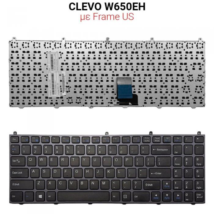 ΠΛΗΚΤΡΟΛΟΓΙΟ ΓΙΑ LAPTOP CLEVO W650EH US BLACK