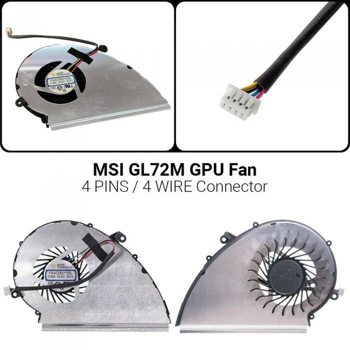 ΑΝΕΜΙΣΤΗΡΑΣ ΓΙΑ LAPTOP MSI GL72M FOR GPU