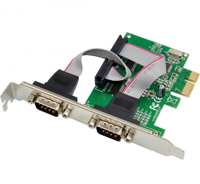 ΚΑΡΤΑ ΕΠΕΚΤΑΣΗΣ POWERTECH PCIe ΣΕ SERIAL 2 x RS232 ST37