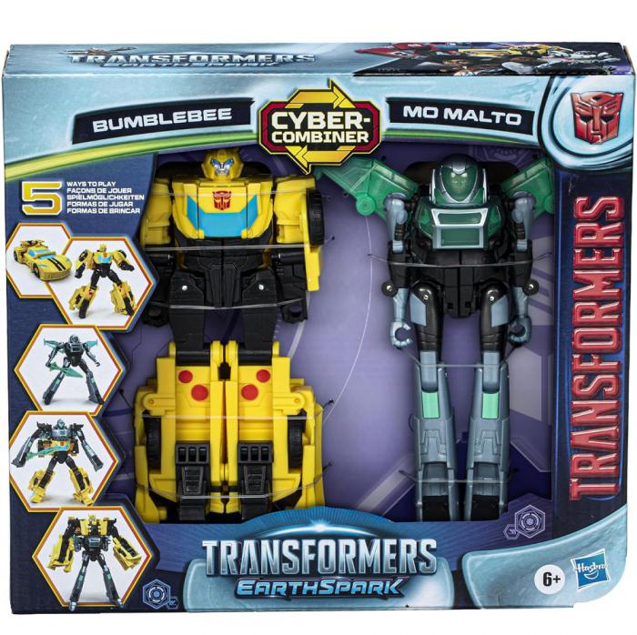 ΦΙΓΟΥΡΕΣ HASBRO TRANSFORMERS EARTHSPARK: CYBER-COMBINER - BUMBLEBEE AND MO MALTO F8439