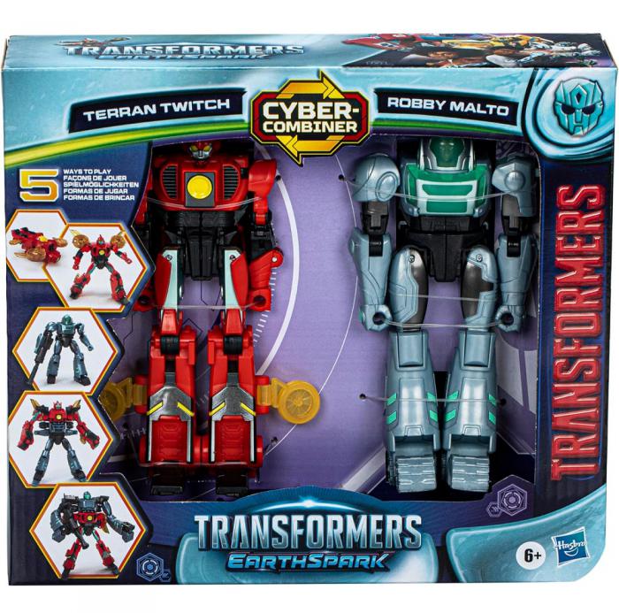 ΦΙΓΟΥΡΕΣ HASBRO TRANSFORMERS EARTHSPARK: CYBER-COMBINER - TERRAN TWITCH AND ROBBY MALTO F8438