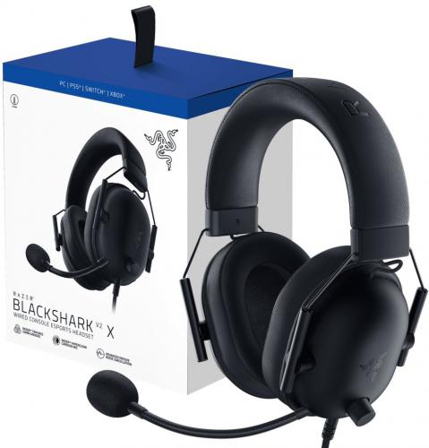 ΑΚΟΥΣΤΙΚΑ ΜΕ ΜΙΚΡΟΦΩΝΟ RAZER BLACKSHARK V2 X ΓΙΑ PC PS4 PS5 XSX SWITCH BLACK RZ04-03241000-R3G1