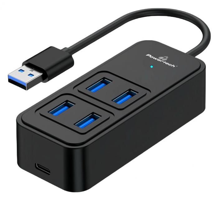 HUB USB POWERTECH PTR-0153 BLACK