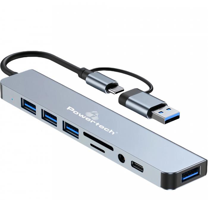 DOCKING STATION POWERTECH PTR-0151 GREY