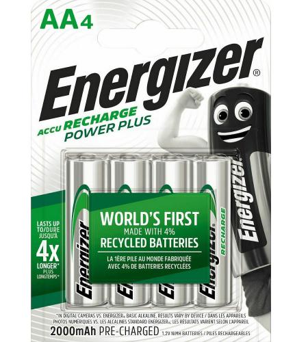ΜΠΑΤΑΡΙΕΣ ΕΠΑΝΑΦΟΡΤΙΖΟΜΕΝΕΣ ENERGIZER POWER PLUS AA Ni-MH 2000mAh 1.2V (TEMAXIA 4)