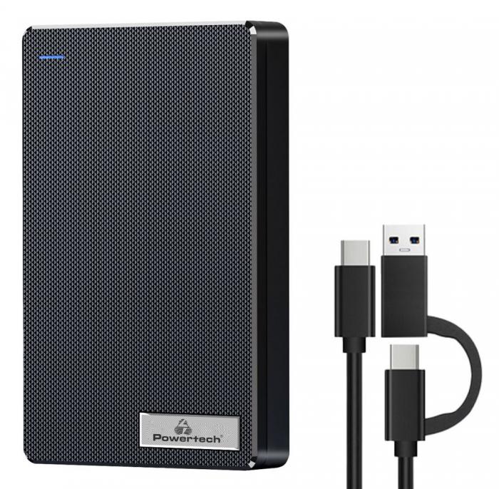 ΘΗΚΗ ΜΕΤΑΤΡΟΠΗΣ ΣΚΛΗΡΟΥ ΔΙΣΚΟΥ SATA 2.5'' USB 3.2 POWERTECH PT-1232 BLACK