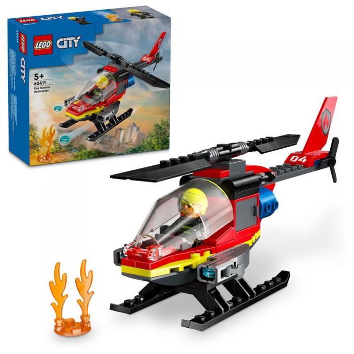 LEGO CITY: FIRE RESCUE HELICOPTER BUILDING SET 60411