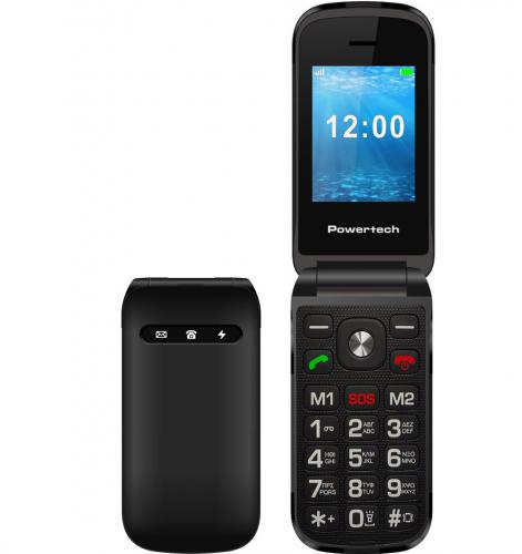 ΚΙΝΗΤΟ ΤΗΛΕΦΩΝΟ POWERTECH PTM-38 MILLY FLIP BLACK