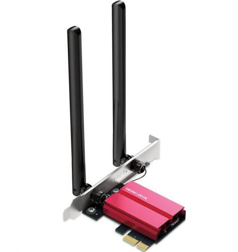 ΑΣΥΡΜΑΤΗ ΚΑΡΤΑ ΔΙΚΤΥΟΥ - BLUETOOTH PCIe MERCUSYS MA86XE AXE5400 VER. 2.0